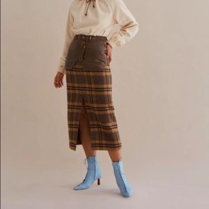 Rejina Pyo Maggie Check Skirt